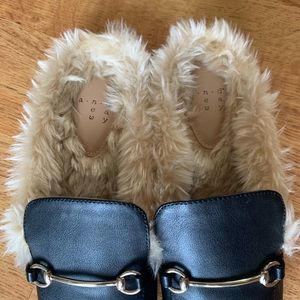 a new day Shoes - A New Day Faux Fur Mules a new day Shoes - A New Day Faux Fur Mules